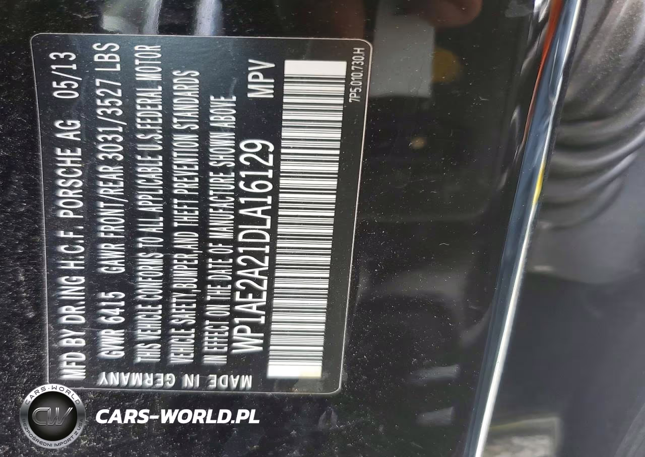 2013 Porsche Cayenne S Hybrid VIN:WP1AE2A21DLA16129 - 13