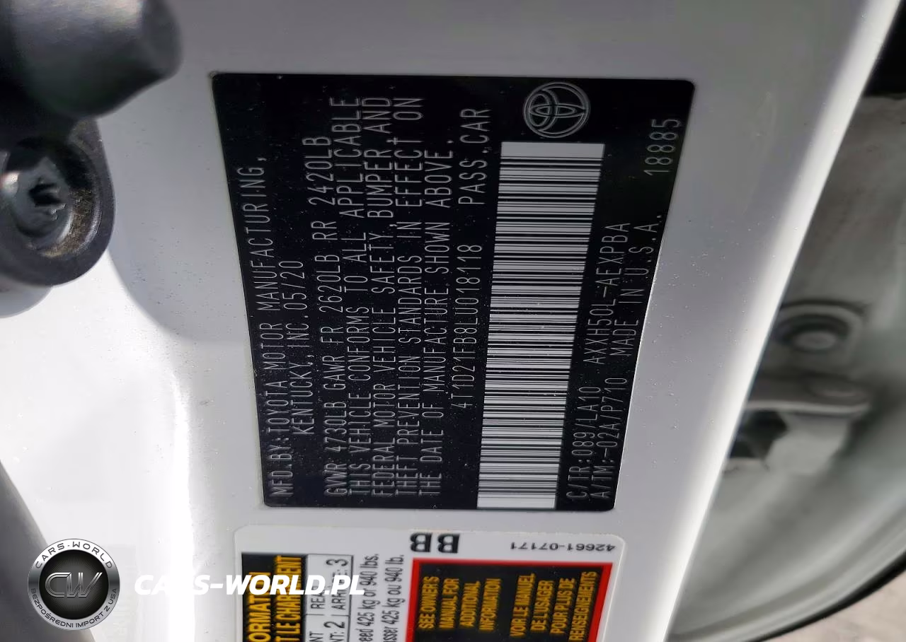 2020 Toyota Avalon Limited VIN:4T1D21FB8LU018118 - 12