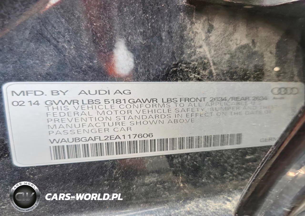 2014 Audi S4 Premium Plus VIN:WAUBGAFL2EA117606 - 12