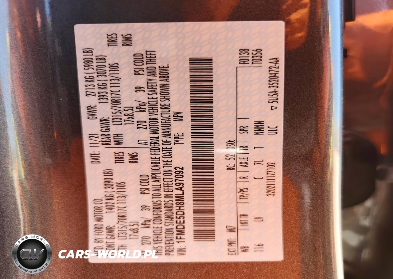 2021 Ford Bronco Base VIN:1FMDE5DH8MLA97092 - 13
