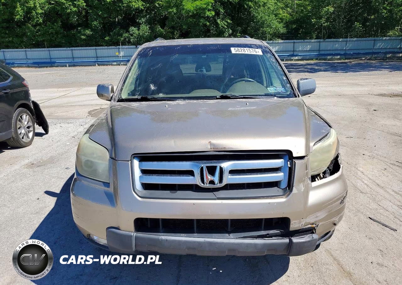 2006 Honda Pilot Ex VIN:5FNYF18536B007526 - 5