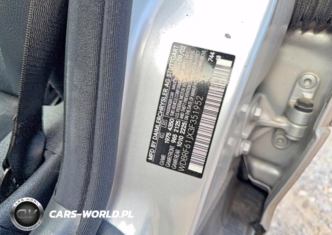 2003 Mercedes-Benz C 240 VIN:WDBRF61JX3F351952 - 10