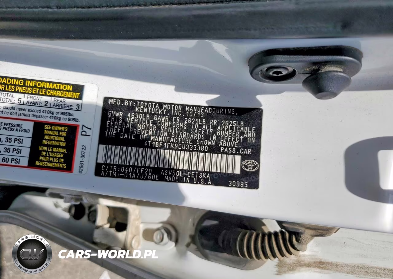 2014 Toyota Camry Se VIN:4T1BF1FK9EU333380 - 13