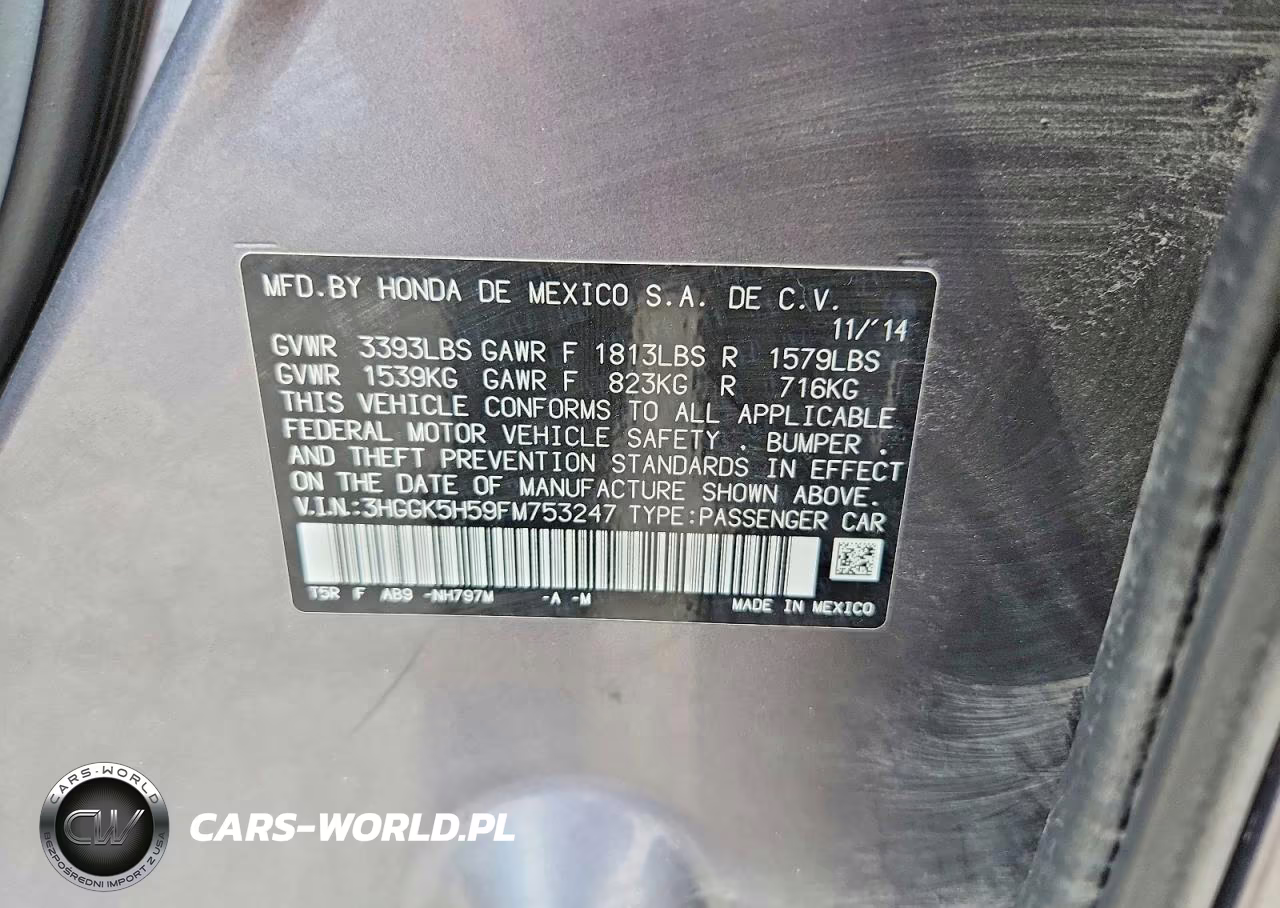 2015 Honda Fit Lx VIN:3HGGK5H59FM753247 - 12