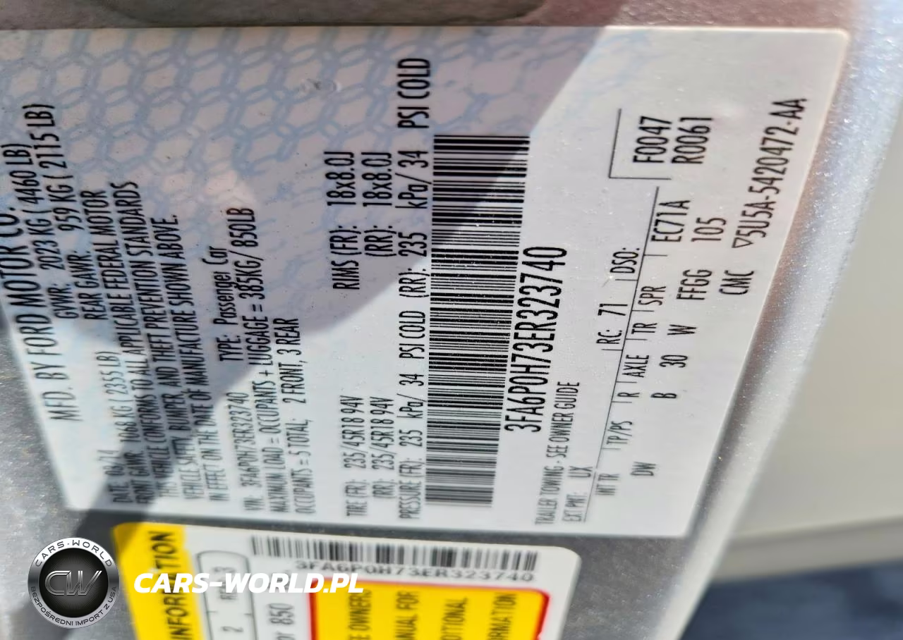 2014 Ford Fusion Se VIN:3FA6P0H73ER323740 - 13