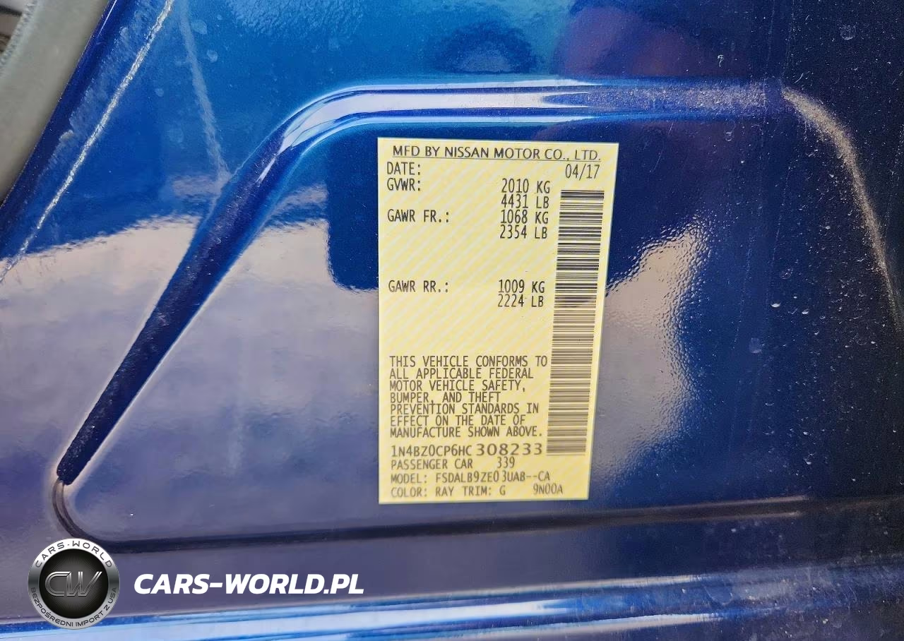 2017 Nissan Leaf S VIN:1N4BZ0CP6HC308233 - 12