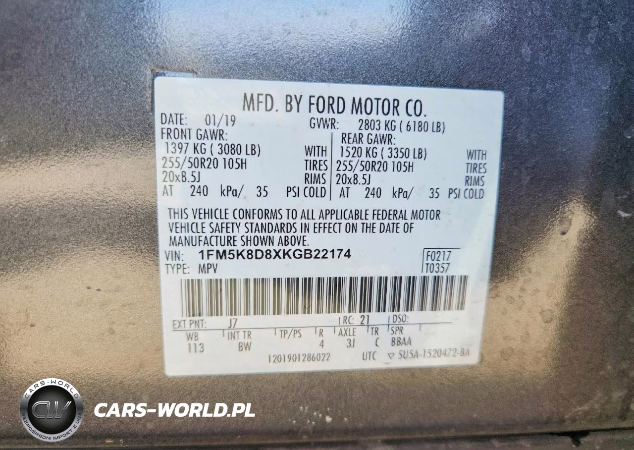 2019 Ford Explorer Xlt VIN:1FM5K8D8XKGB22174 - 13