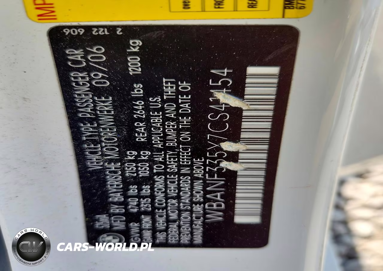 2007 BMW 525 Xi VIN:WBANF335X7CS41454 - 13