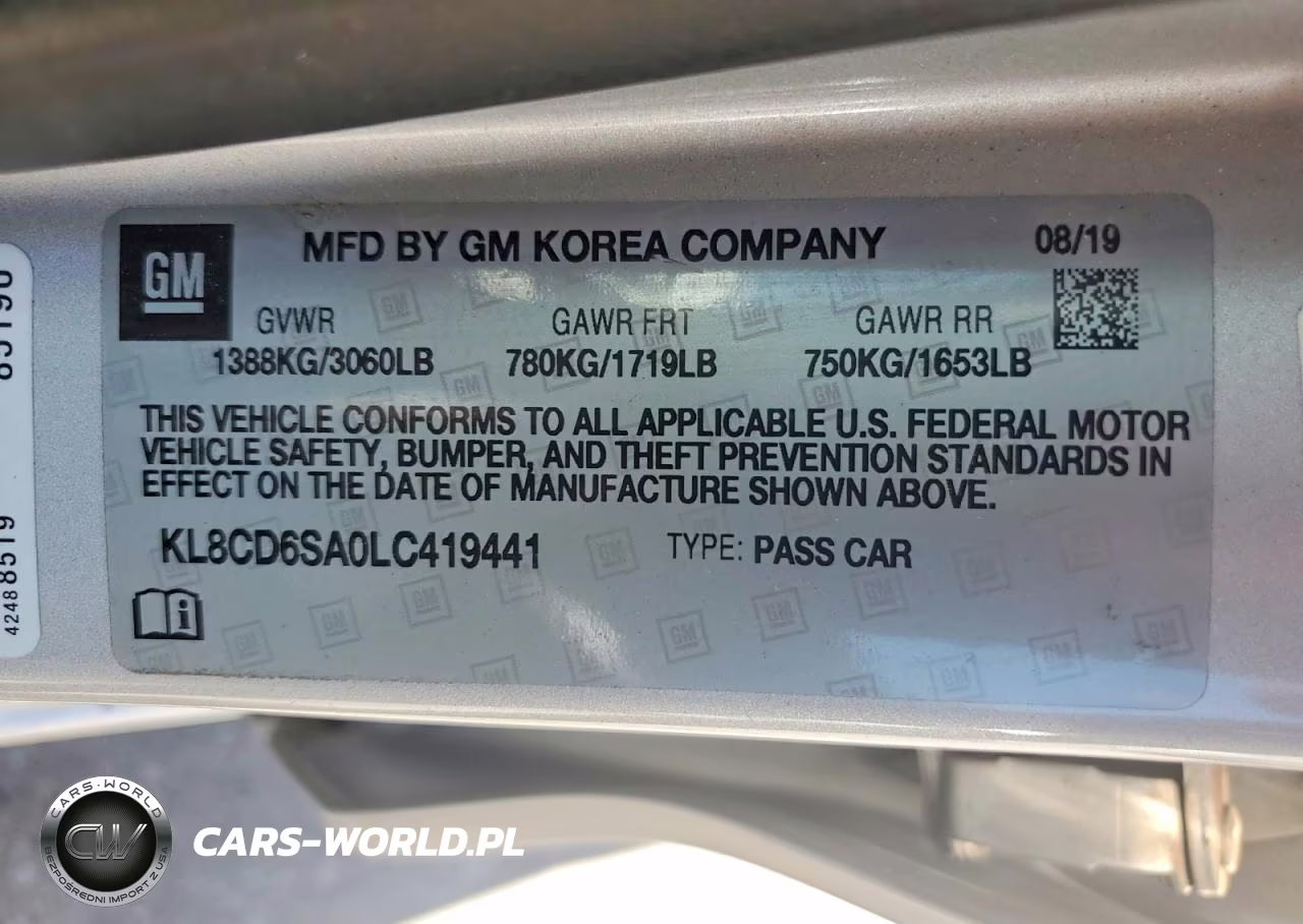 2020 Chevrolet Spark 1Lt VIN:KL8CD6SA0LC419441 - 12