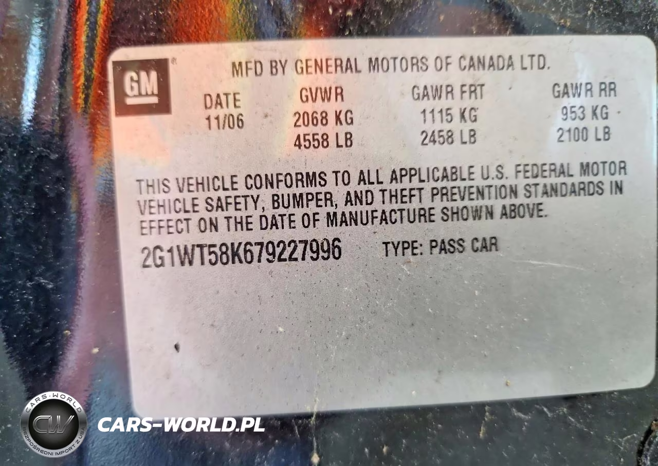2007 Chevrolet Impala Lt VIN:2G1WT58K679227996 - 12