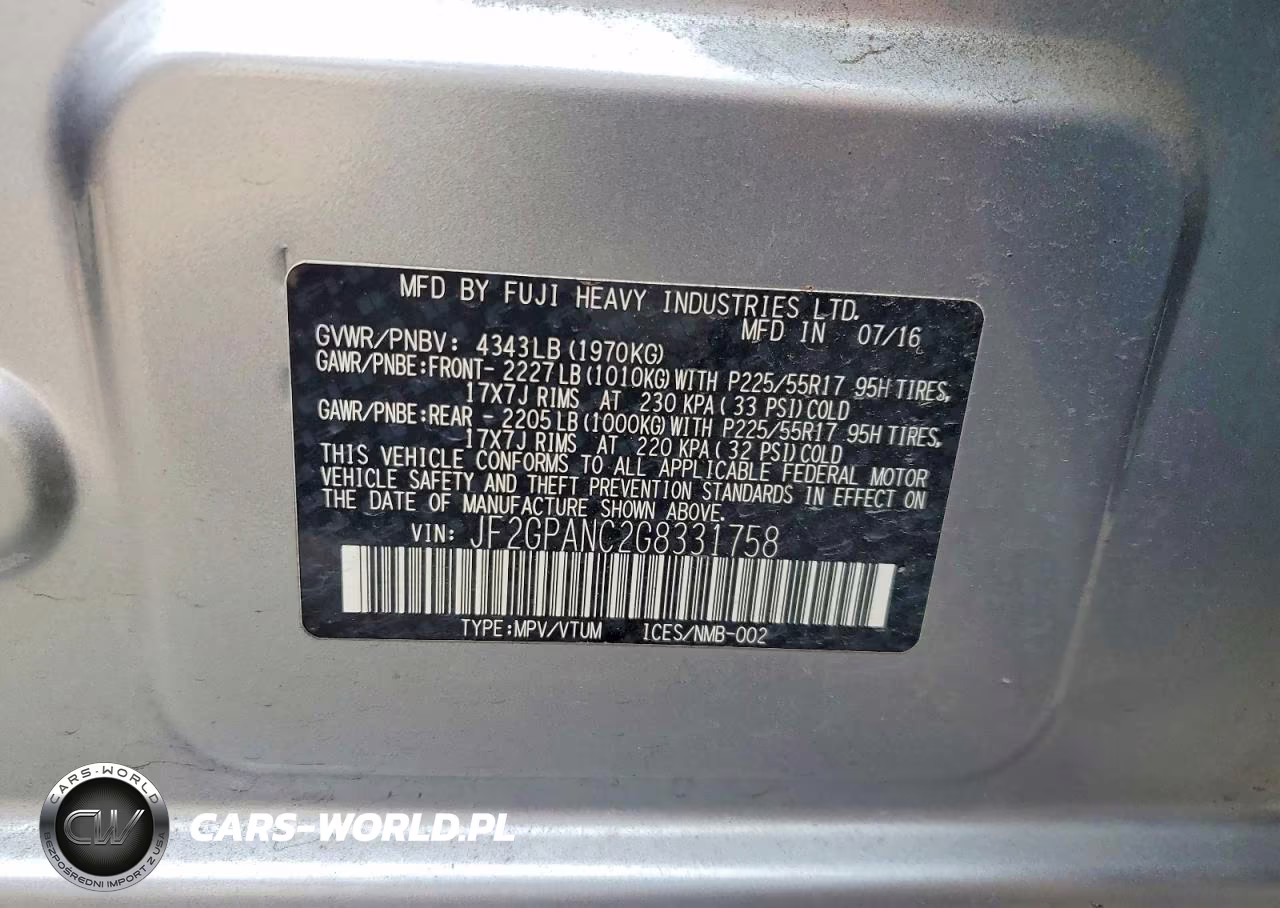 2016 Subaru Crosstrek Limited VIN:JF2GPANC2G8331758 - 13