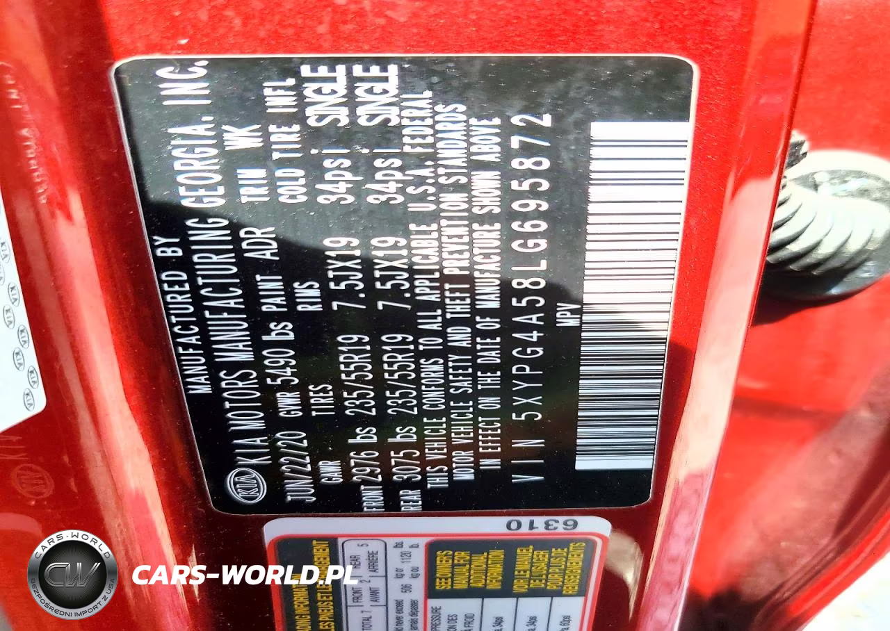 2020 Kia Sorento S VIN:5XYPG4A58LG695872 - 13