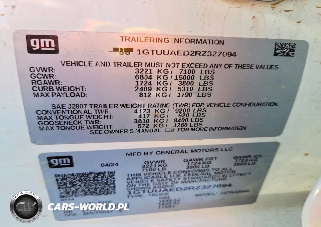 2024 GMC Sierra K1500 VIN:1GTUUAED2RZ327094 - 12