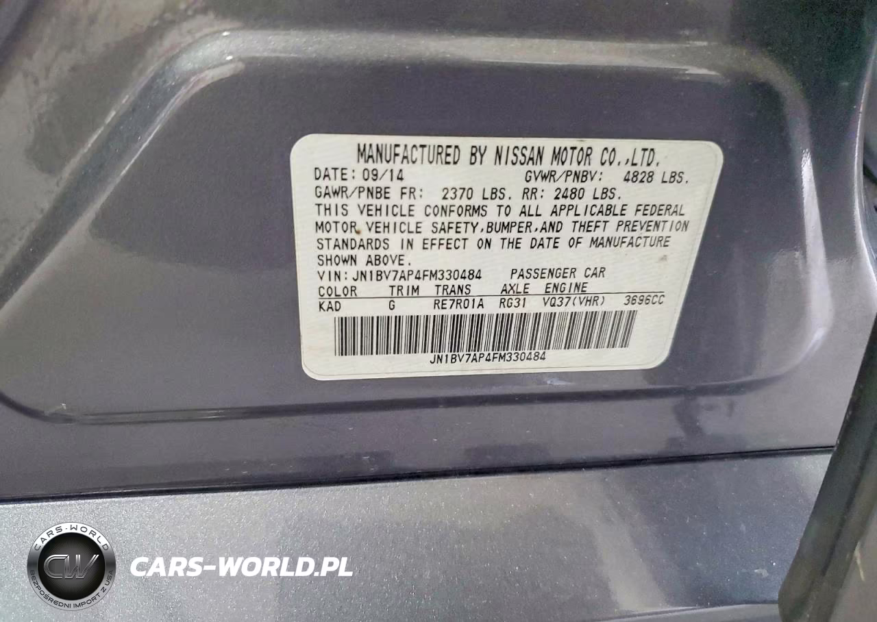 2015 Infiniti Q50 Premium VIN:JN1BV7AP4FM330484 - 13