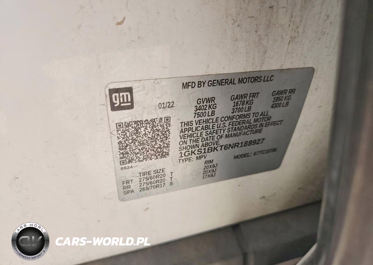2022 GMC Yukon Slt VIN:1GKS1BKT6NR188927 - 13