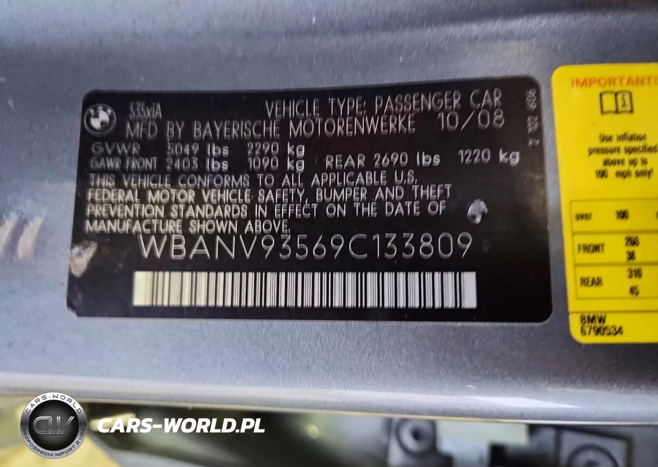 2009 BMW 535 Xi VIN:WBANV93569C133809 - 12