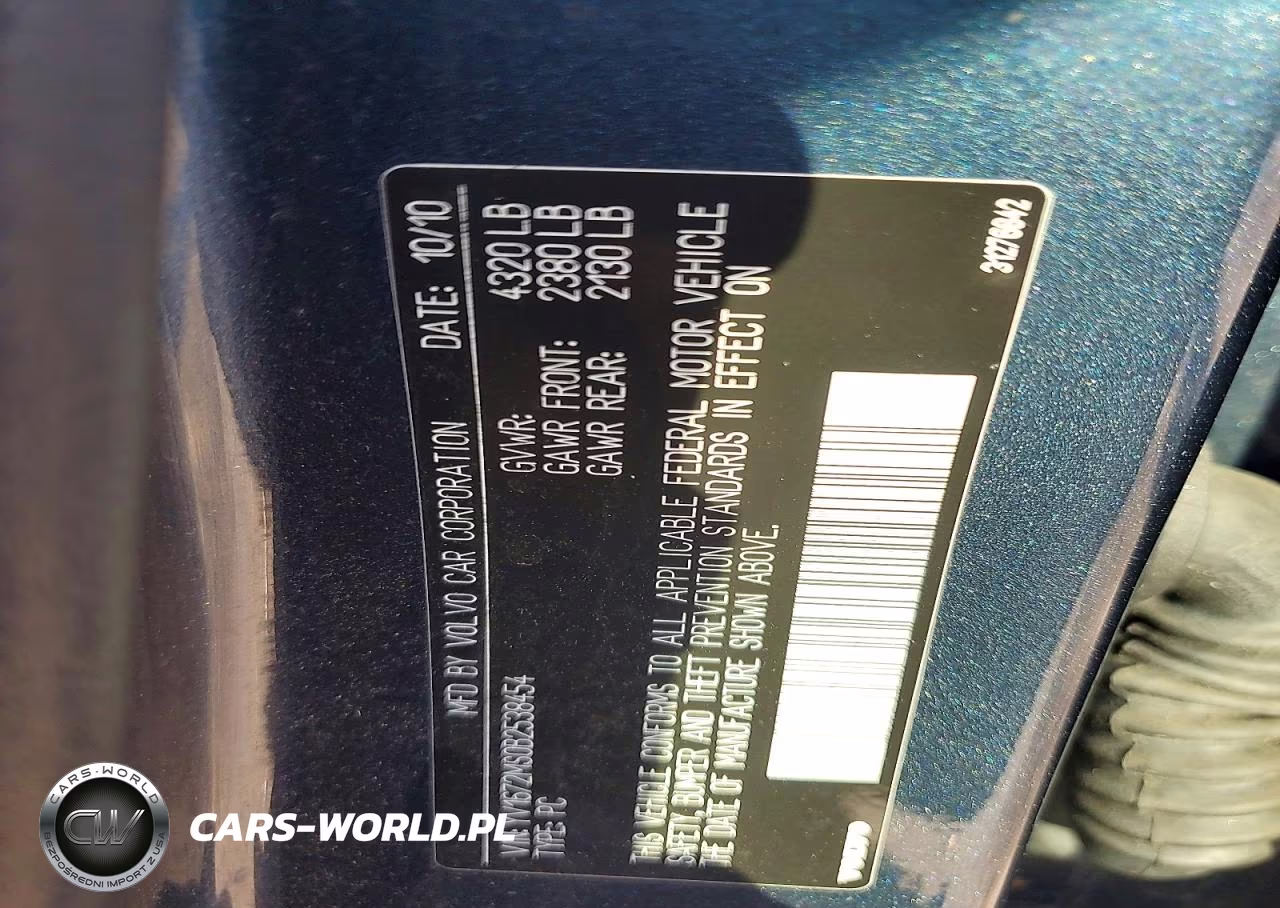 2011 Volvo S40 T5 VIN:YV1672MS0B2538454 - 13