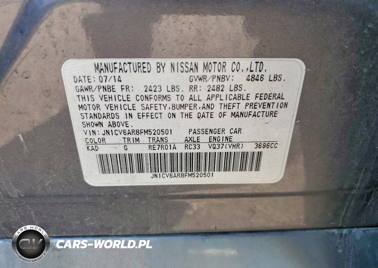 2015 Infiniti Q40 Base VIN:JN1CV6AR8FM520501 - 12