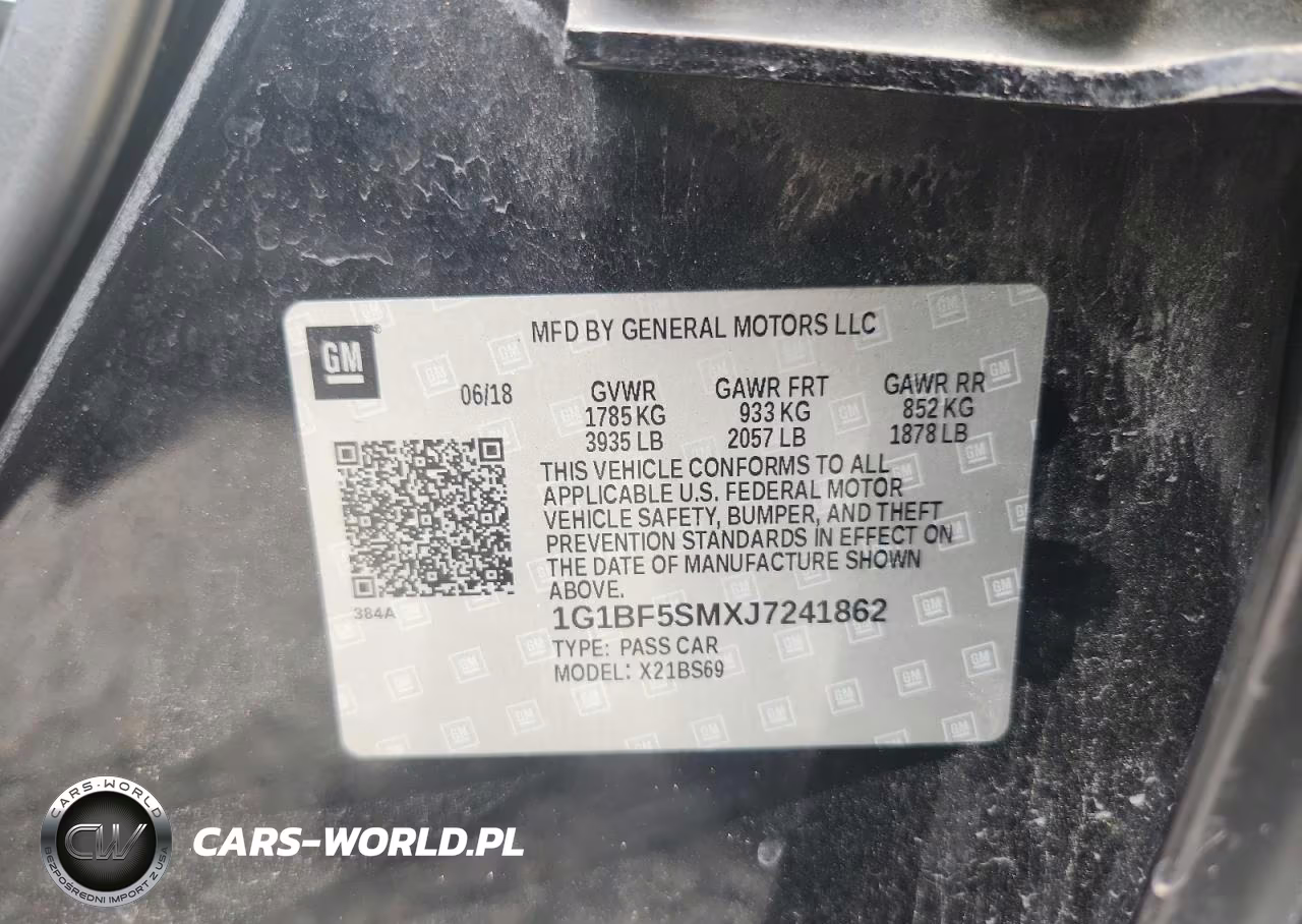2018 Chevrolet Cruze Premier VIN:1G1BF5SMXJ7241862 - 12