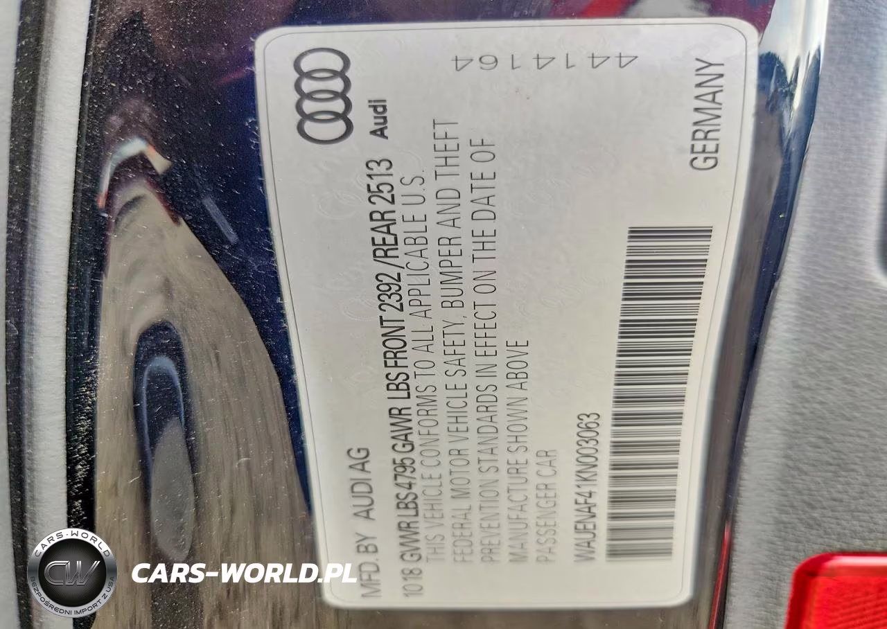 2019 Audi A4 Premium Plus VIN:WAUENAF41KN003063 - 12