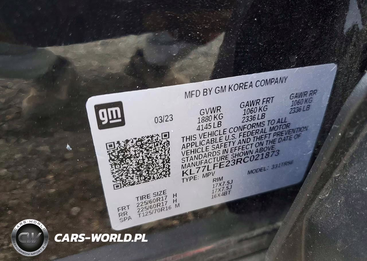 2024 Chevrolet Trax Ls VIN:KL77LFE23RC021873 - 12