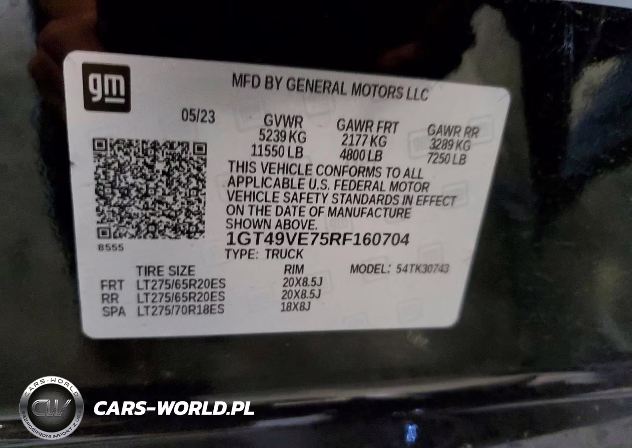 2024 GMC Sierra K3500 At4 VIN:1GT49VE75RF160704 - 12
