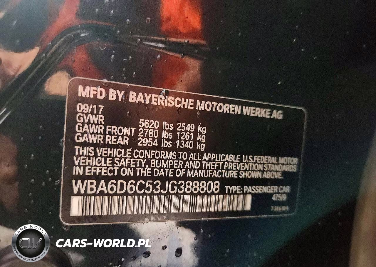 2018 BMW Alpina B6 VIN:WBA6D6C53JG388808 - 12