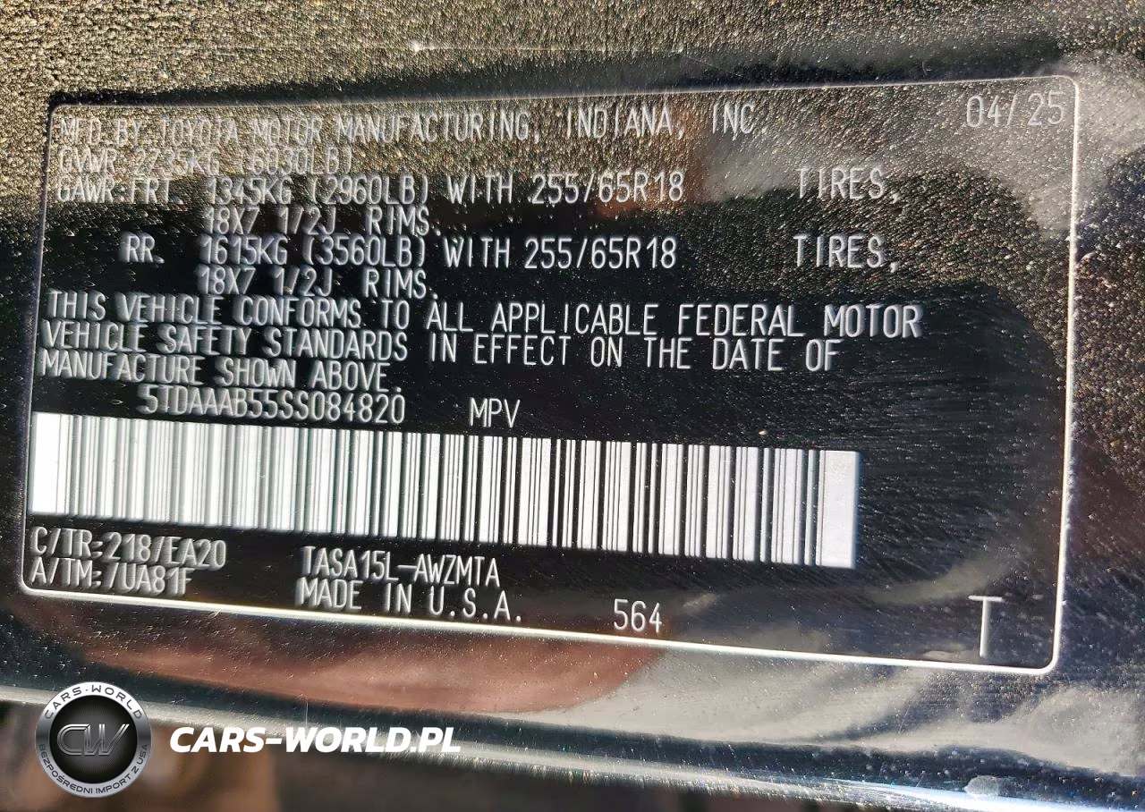 2025 Toyota Grand Highlander Xle VIN:5TDAAAB55SS084820 - 14