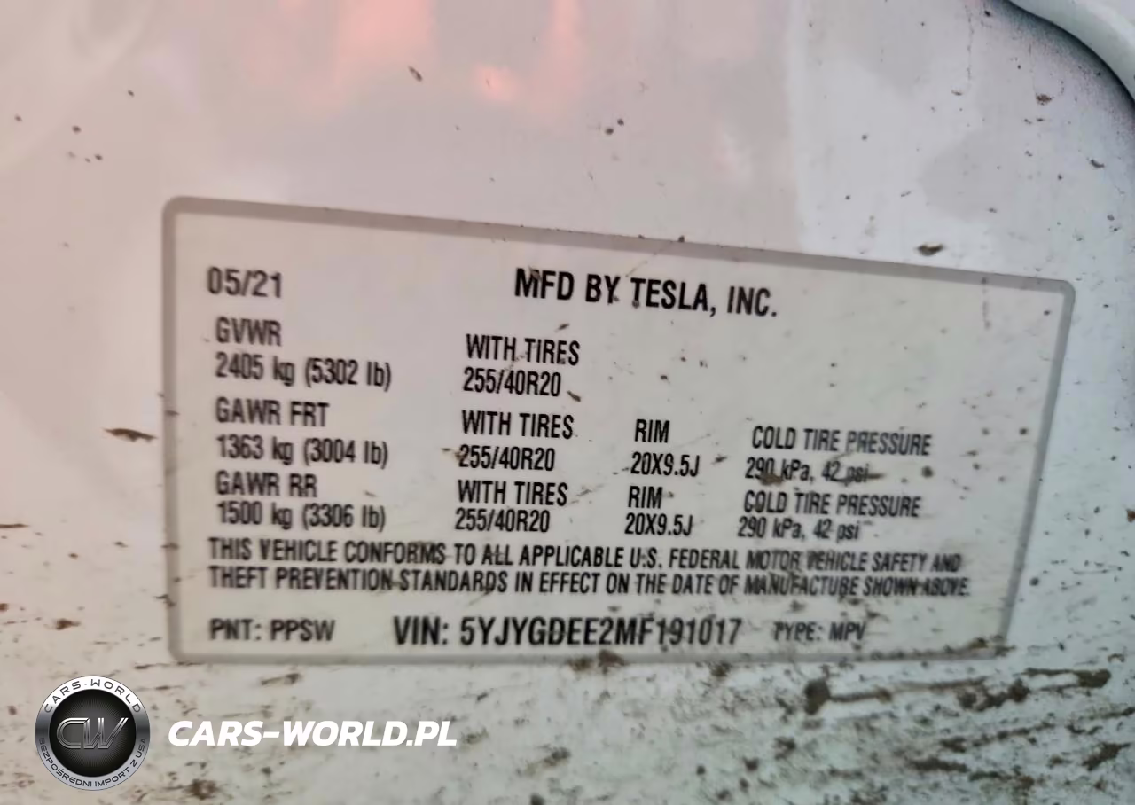 2021 Tesla Model Y VIN:5YJYGDEE2MF191017 - 12