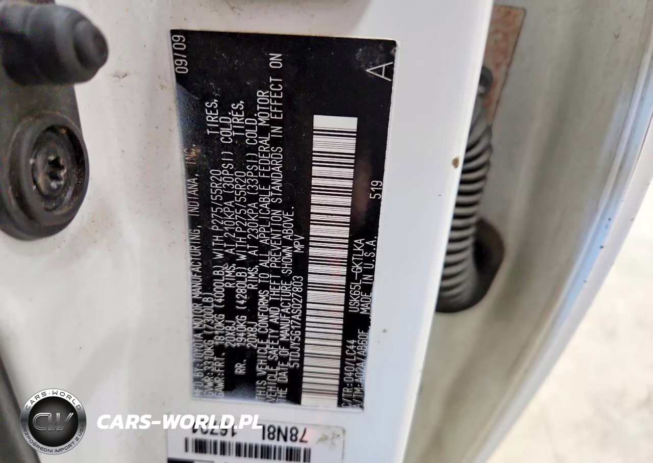 2010 Toyota Sequoia Limited VIN:5TDJY5G17AS027803 - 13