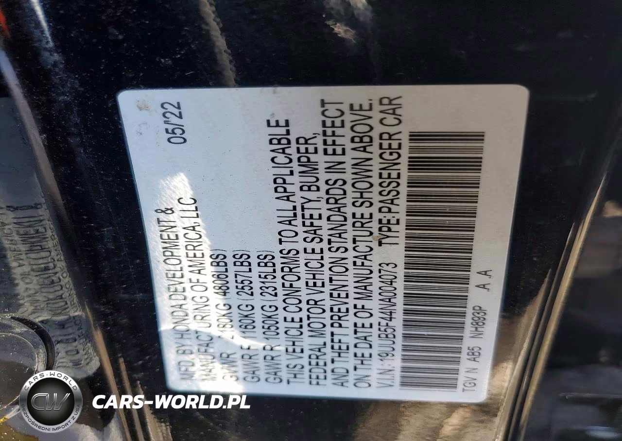 2022 Acura Tlx Technology VIN:19UUB5F44NA004073 - 12