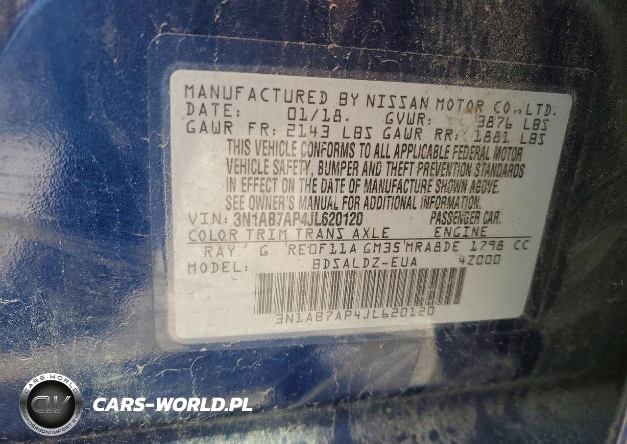 2018 Nissan Sentra Sv VIN:3N1AB7AP4JL620120 - 12