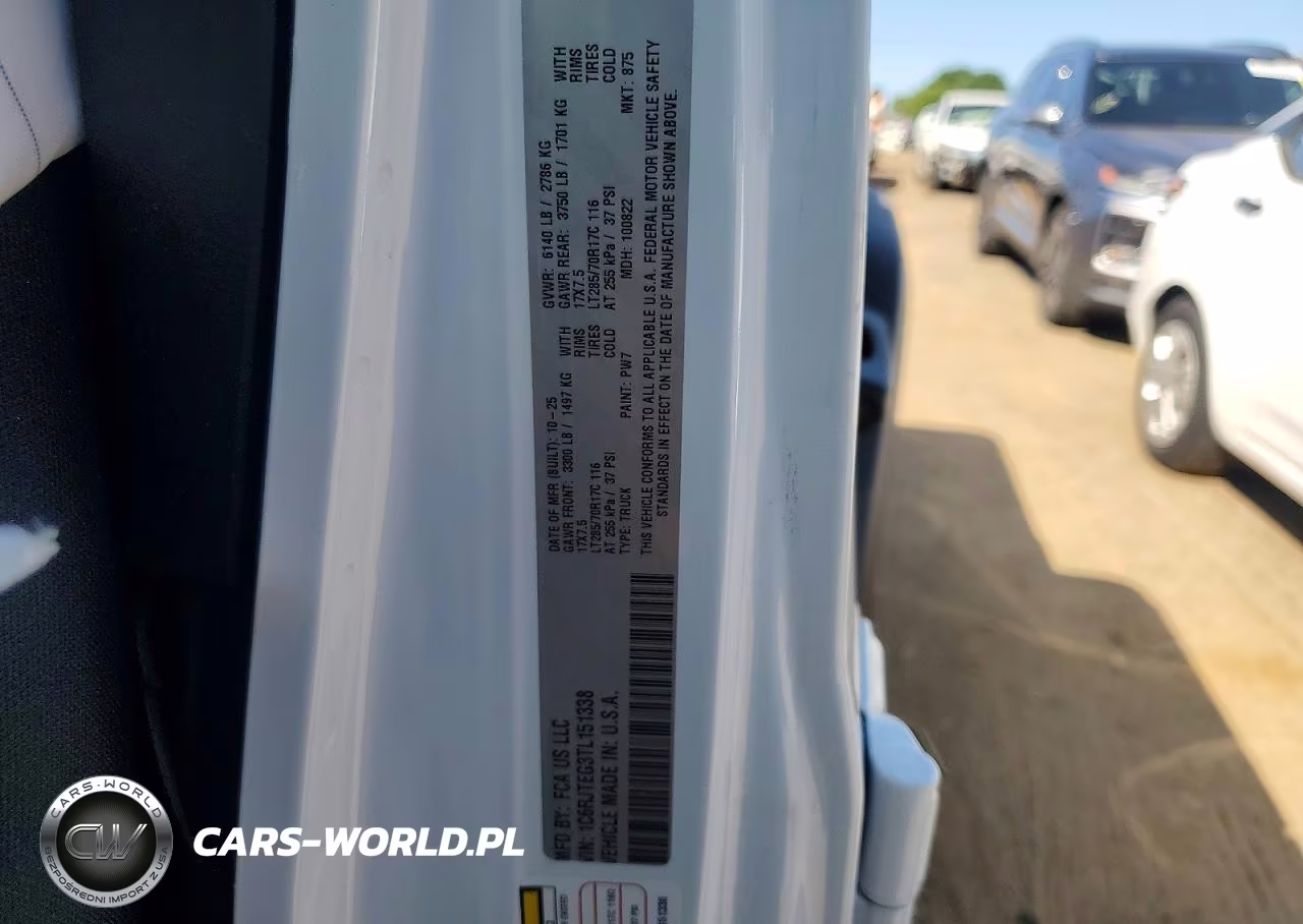2026 Jeep Gladiator Mojave VIN:1C6RJTEG3TL151338 - 12
