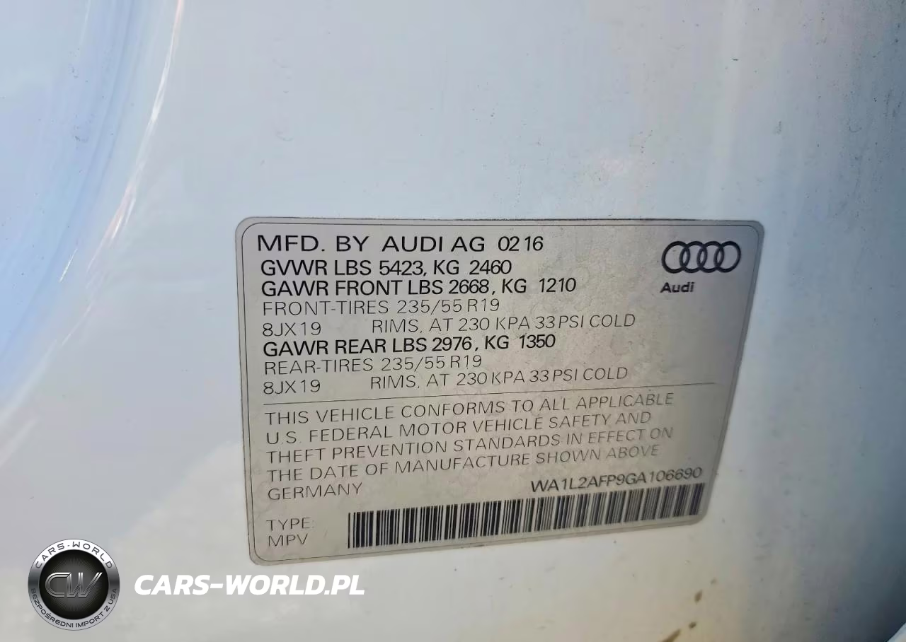 2016 Audi Q5 Premium Plus VIN:WA1L2AFP9GA106690 - 13