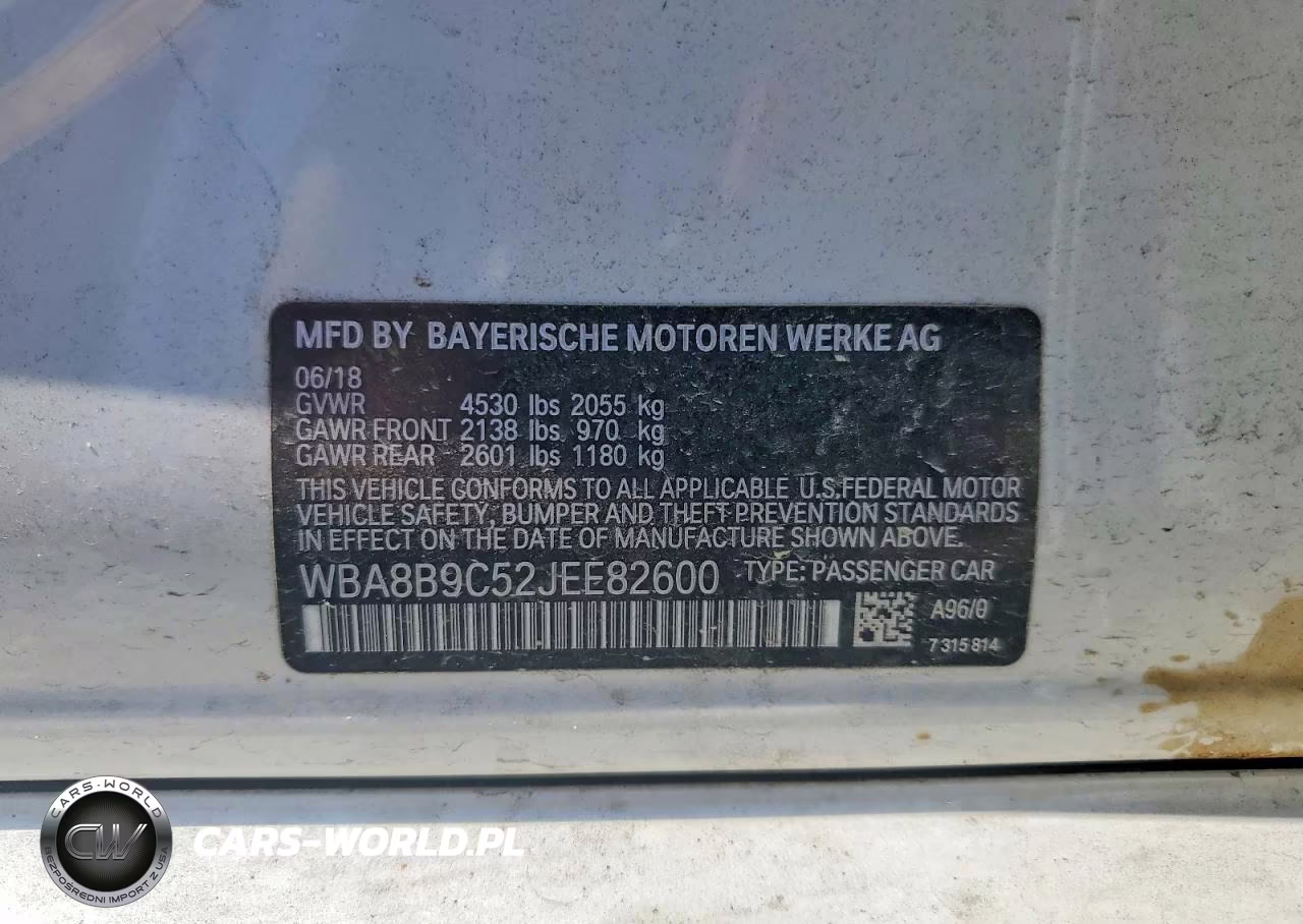 2018 BMW 330 I VIN:WBA8B9C52JEE82600 - 12