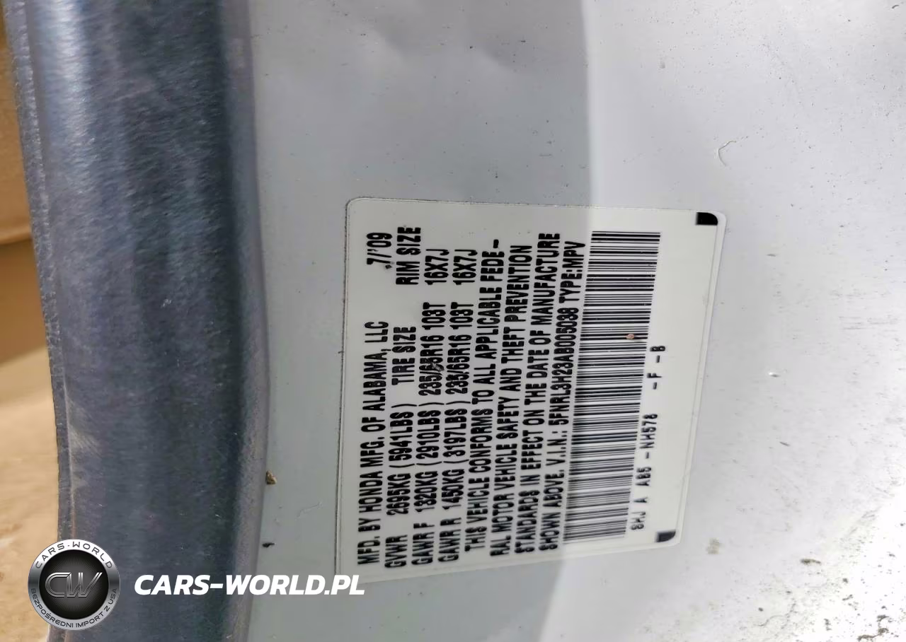 2010 Honda Odyssey Lx VIN:5FNRL3H23AB005038 - 13