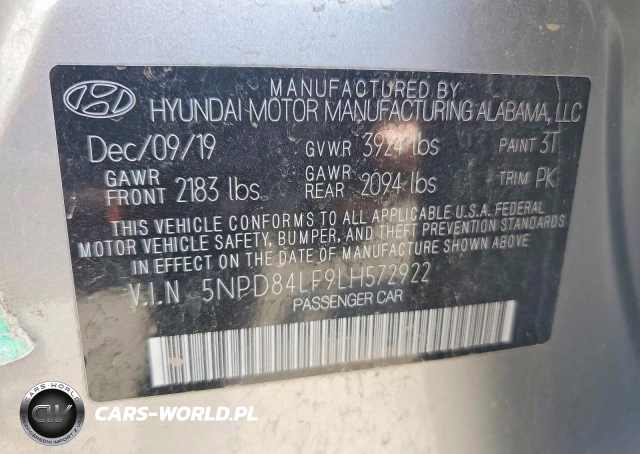 2020 Hyundai Elantra Sel VIN:5NPD84LF9LH572922 - 12