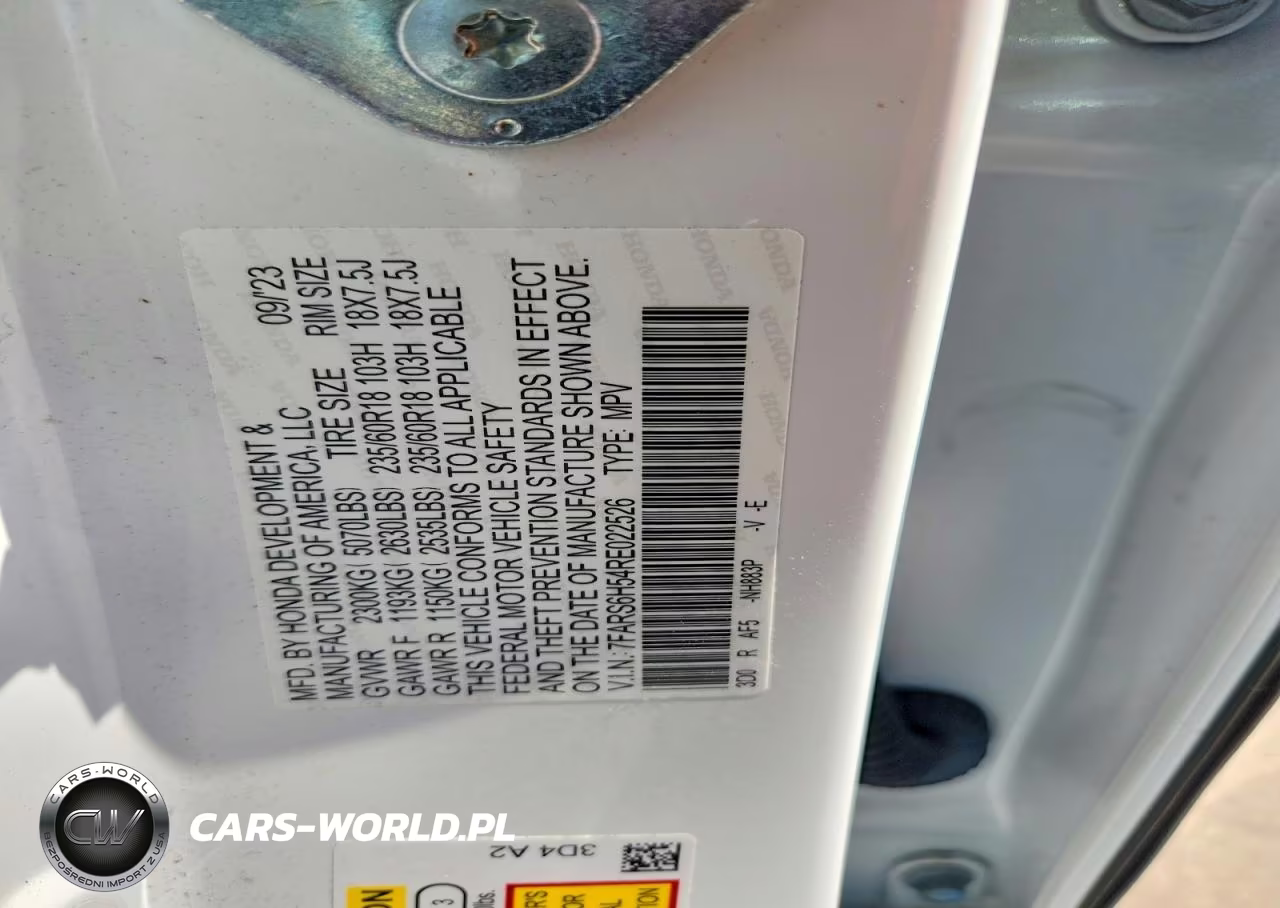 2024 Honda Cr-V Sport VIN:7FARS6H54RE022526 - 13