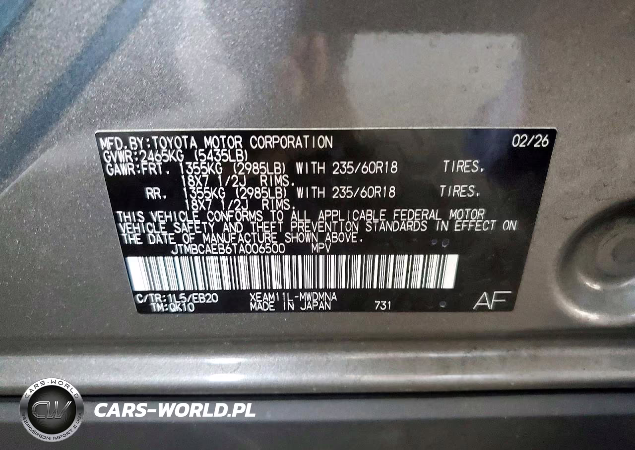 2026 Toyota Bz Xle Plus VIN:JTMBCAEB6TA006500 - 12