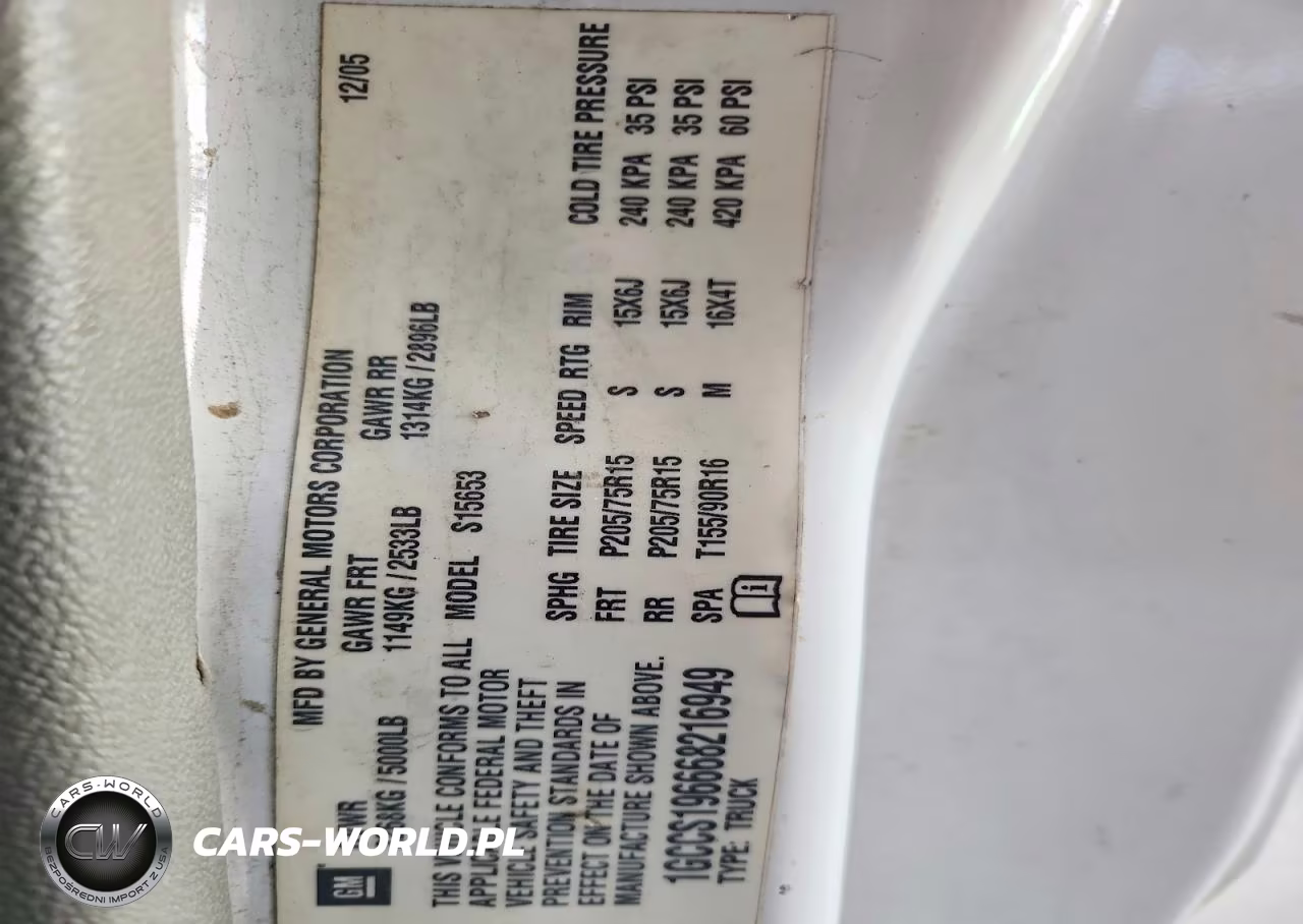 2006 Chevrolet Colorado VIN:1GCCS196668216949 - 12