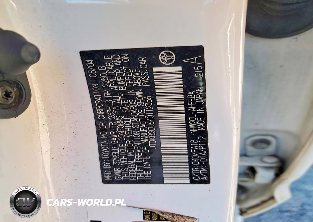 2004 Toyota Prius Base VIN:JTDKB20U640112356 - 12