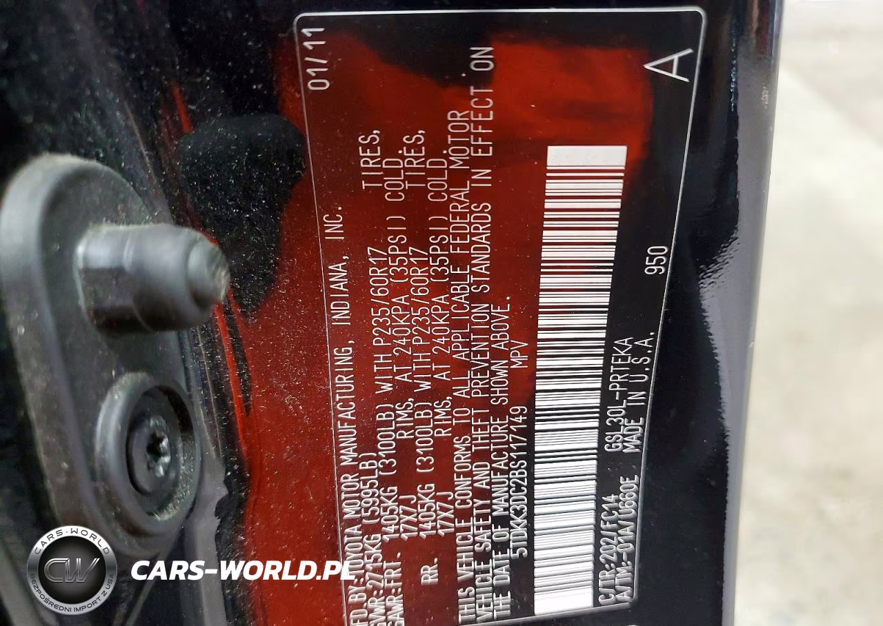 2011 Toyota Sienna Le VIN:5TDKK3DC2BS117149 - 13