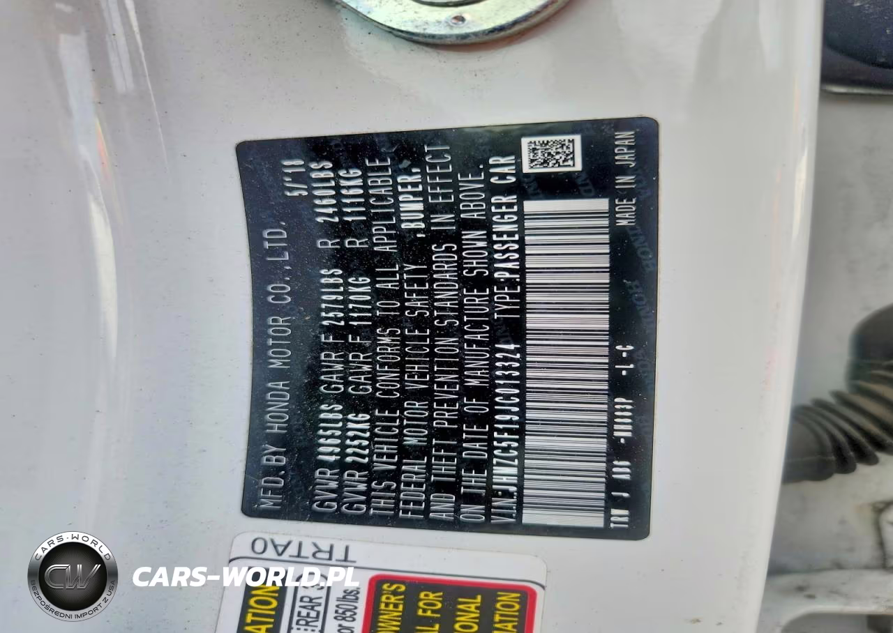 2018 Honda Clarity VIN:JHMZC5F19JC013324 - 12