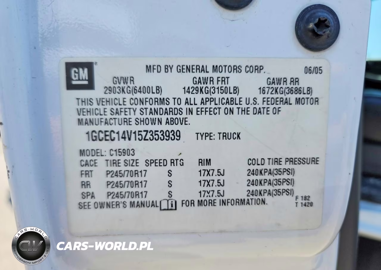 2005 Chevrolet Silverado C1500 VIN:1GCEC14V15Z353939 - 12