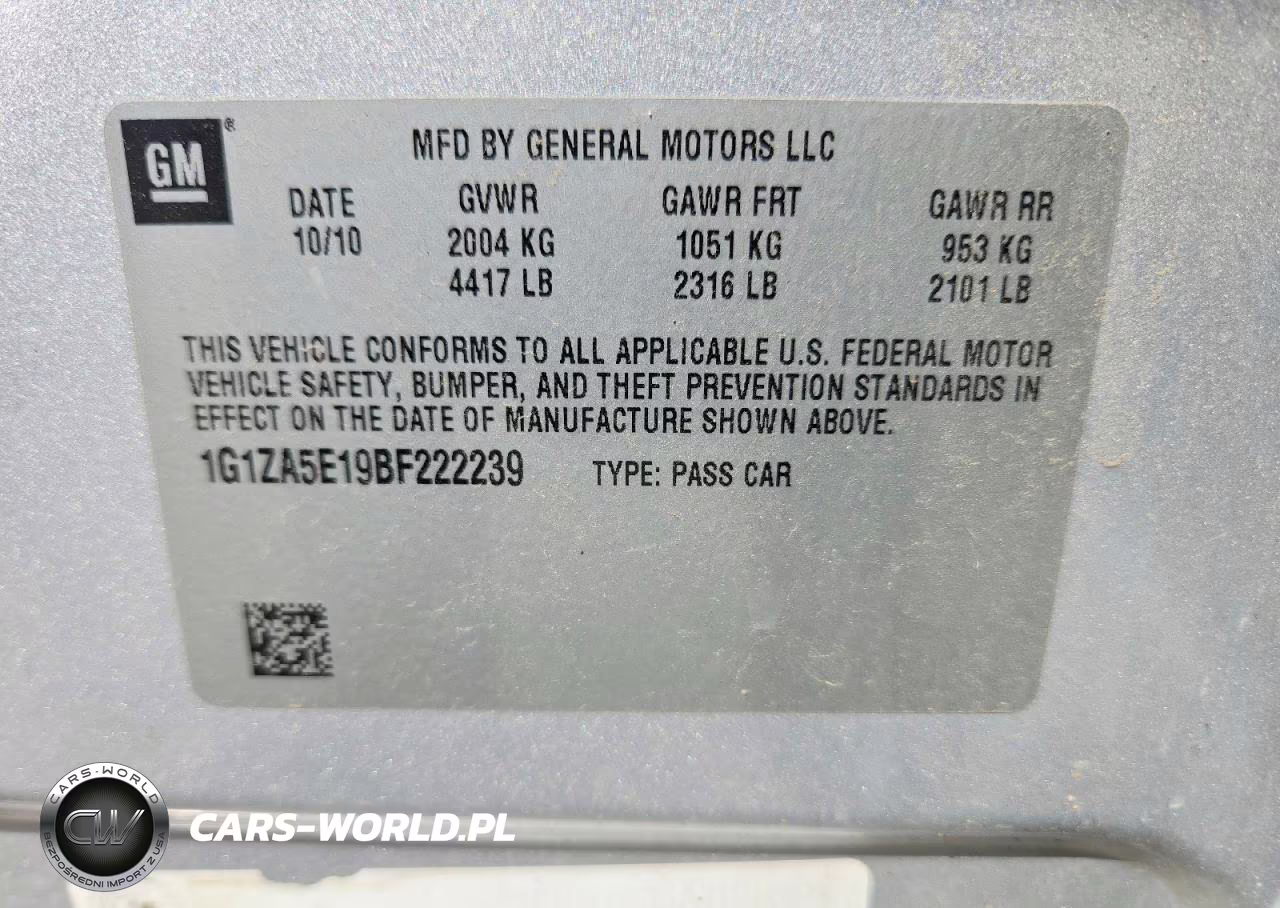 2011 Chevrolet Malibu Ls VIN:1G1ZA5E19BF222239 - 13