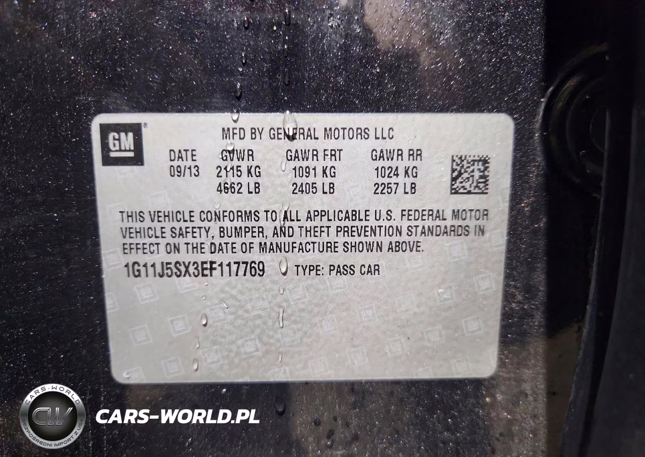 2014 Chevrolet Malibu Ltz VIN:1G11J5SX3EF117769 - 12