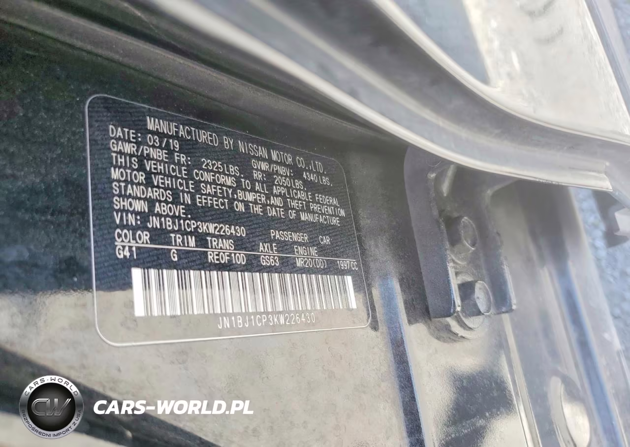 2019 Nissan Rogue Sport Sl VIN:JN1BJ1CP3KW226430 - 12