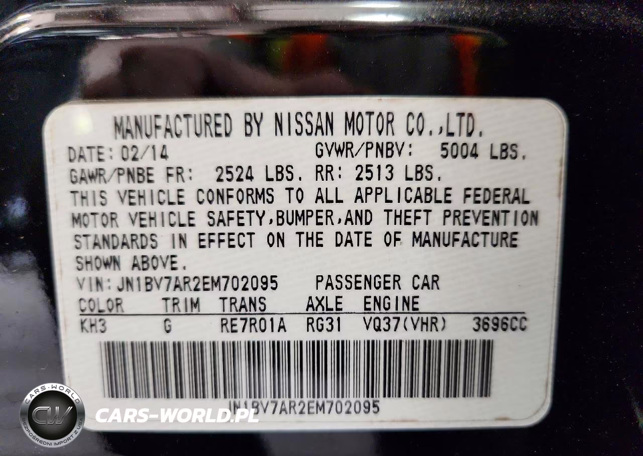 2014 Infiniti Q50 Sport VIN:JN1BV7AR2EM702095 - 13
