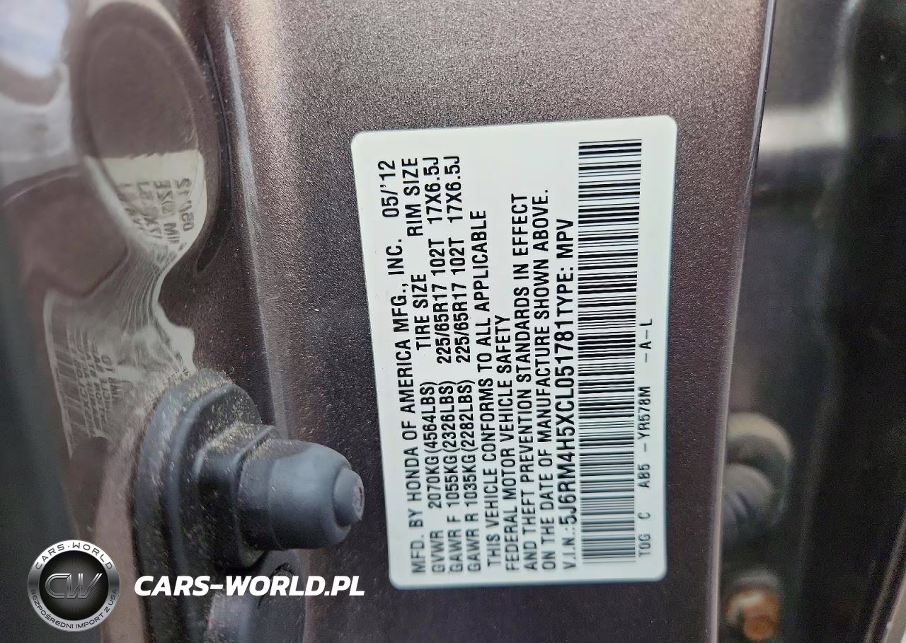 2012 Honda Cr-V Ex VIN:5J6RM4H5XCL051781 - 13