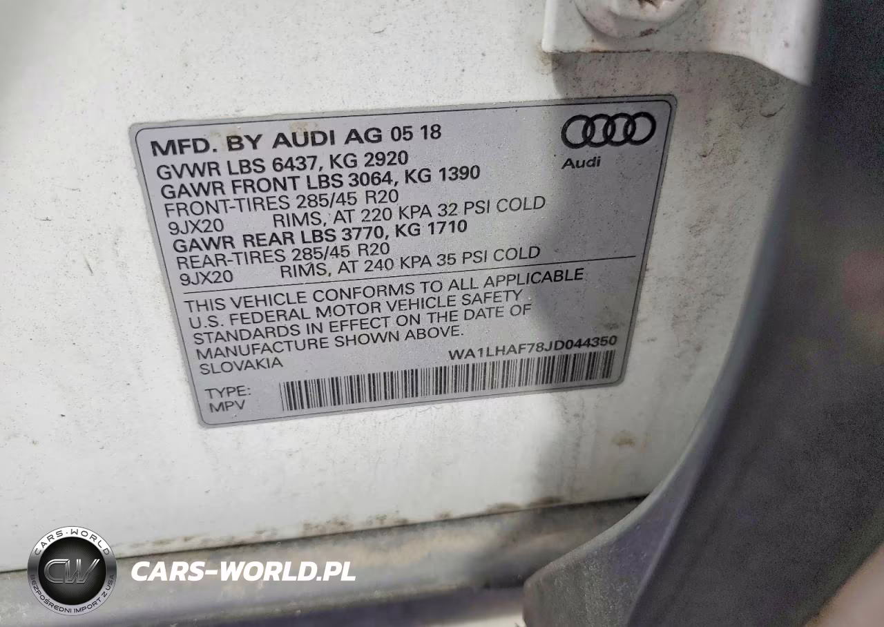2018 Audi Q7 Premium Plus VIN:WA1LHAF78JD044350 - 14